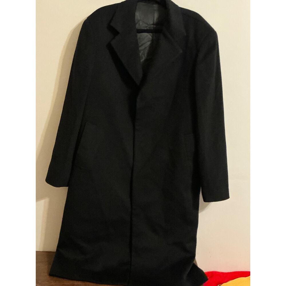 SHENGXING Cashmere Blend Men’s Black Coat SX Beautiful Coat